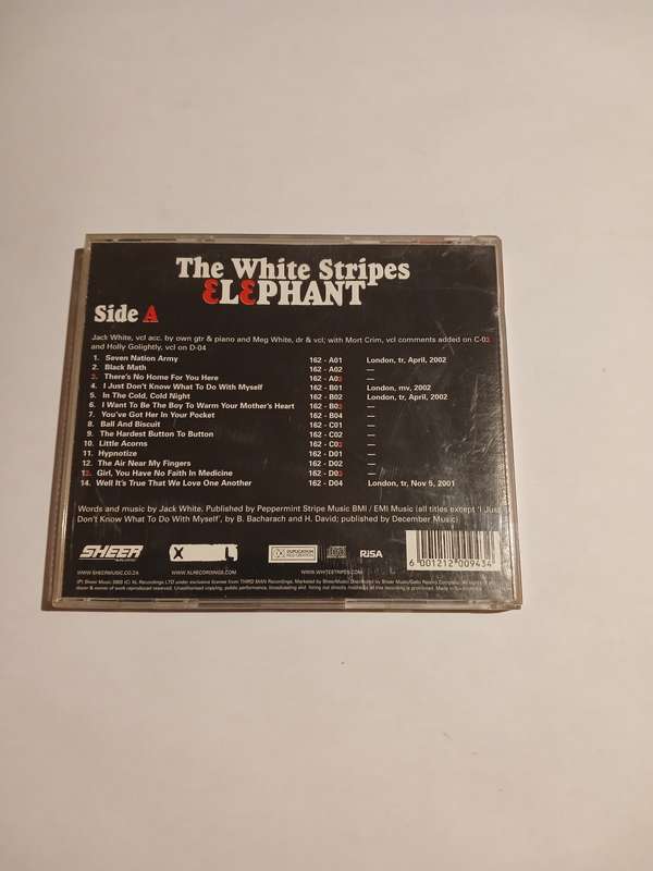 The White Stripes, Elephant CD