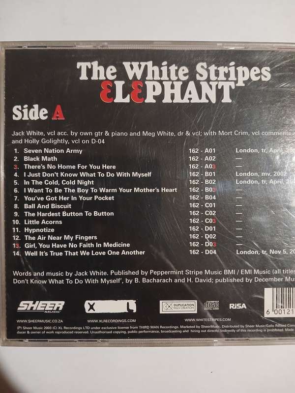 The White Stripes, Elephant CD
