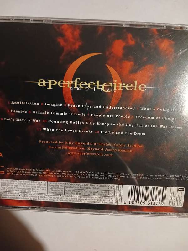 A Perfect Circle, eMotive CD