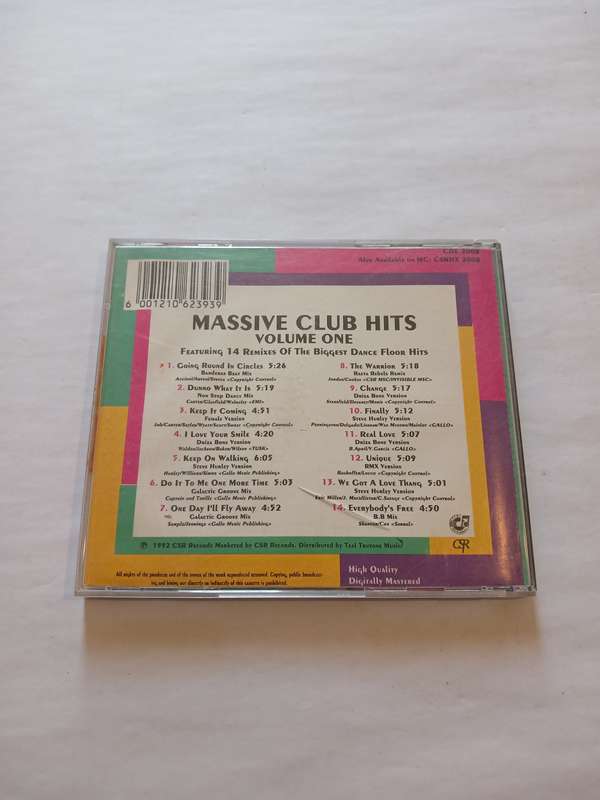 Massive Club Hits, Volume One CD