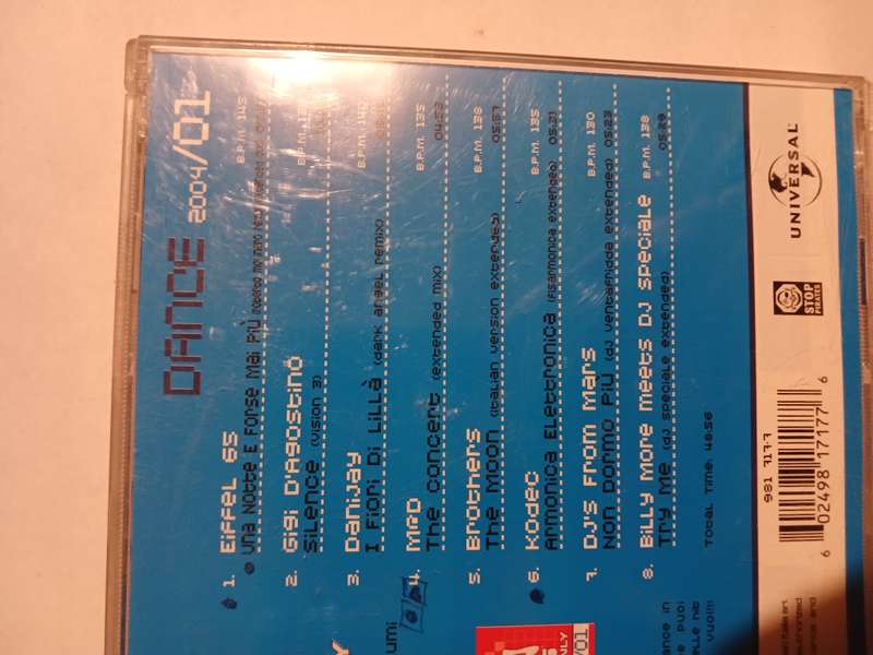 For DJ's Only Dance 2004/01 CD, Italy
