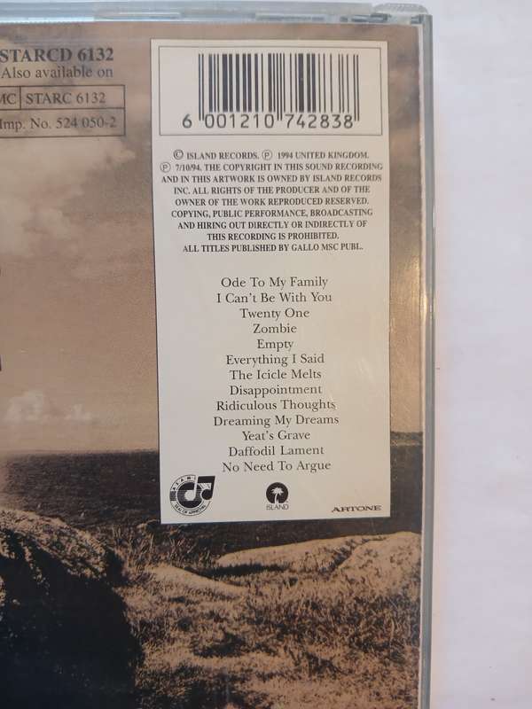 The Cranberries, No Need to Argue CD