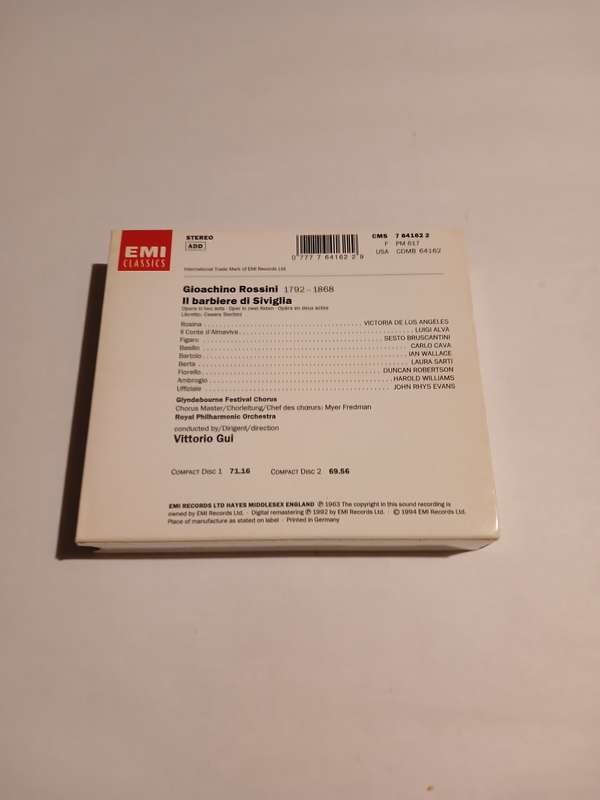 EMI Classics, Il Barbiere Di Siviglia, 2 x CD, Remastered, Germany