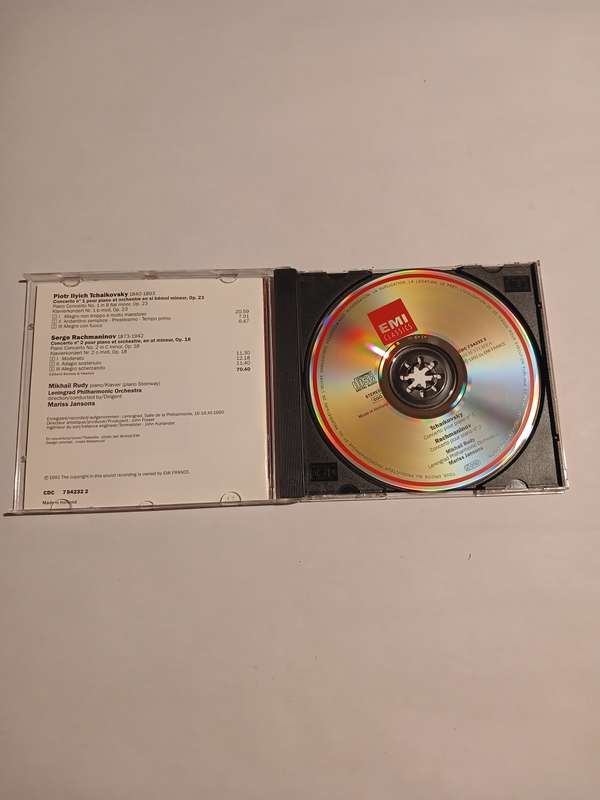 EMI Classics, Tchaikovsky/Rachmaninov Concertos Pour Piano CD, EU