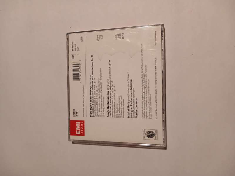 EMI Classics, Tchaikovsky/Rachmaninov Concertos Pour Piano CD, EU