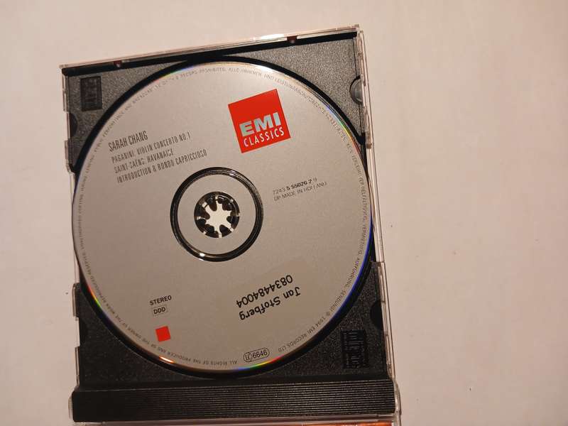 EMI Classics, Paganini: Concerto No. 1 in D, Sarah Chang CD, UK