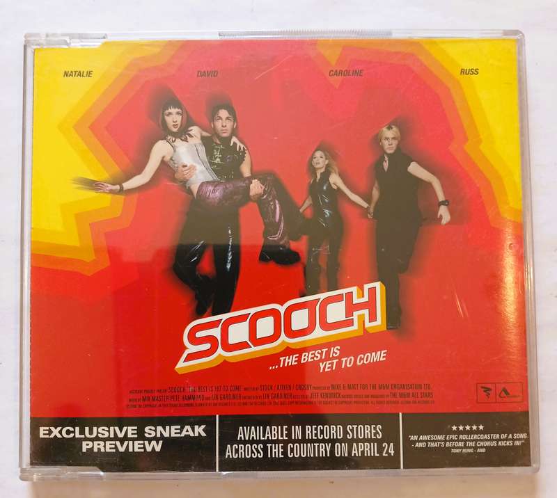 Scooch, ...The Best is yet to Come CD single, UK