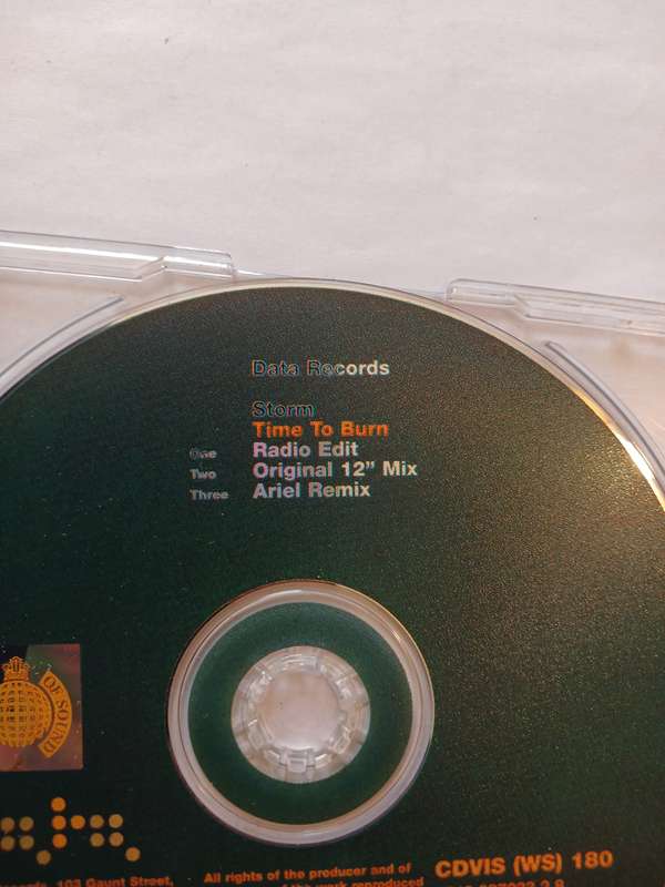 Storm, Time to Burn CD single