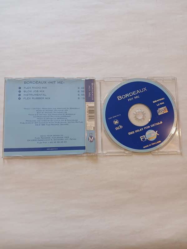 Bordeaux, Hit Me CD single, Scandinavia