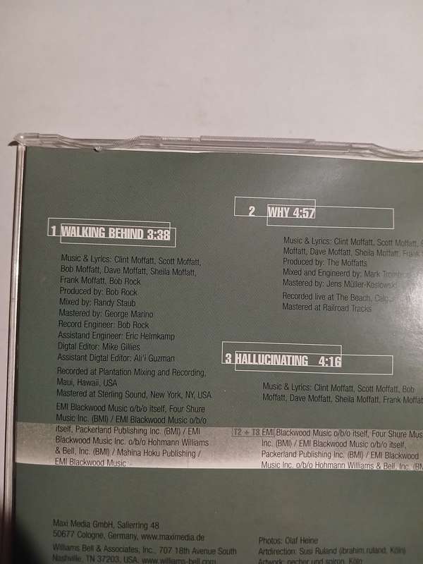 The Moffatts, Walking Behind CD, EU