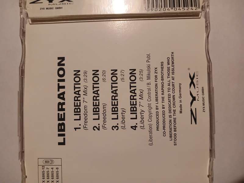 Liberation, Liberation CD single, Germany