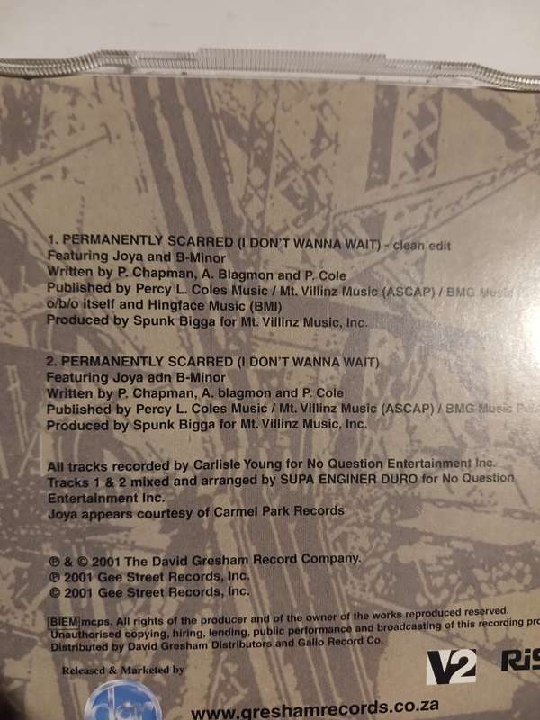 Tragedy Khadafi, Permanently Scarred CD single