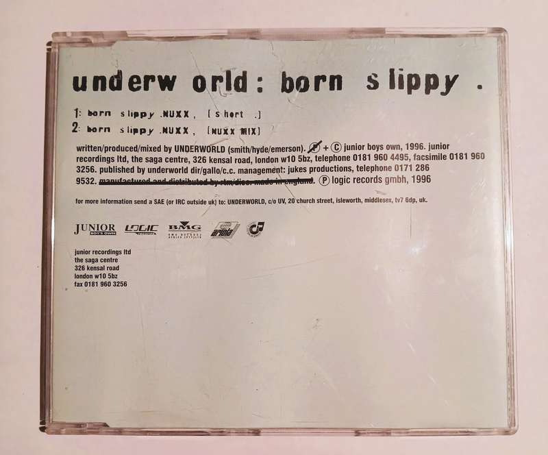 Underworld, Born Slippy CD single