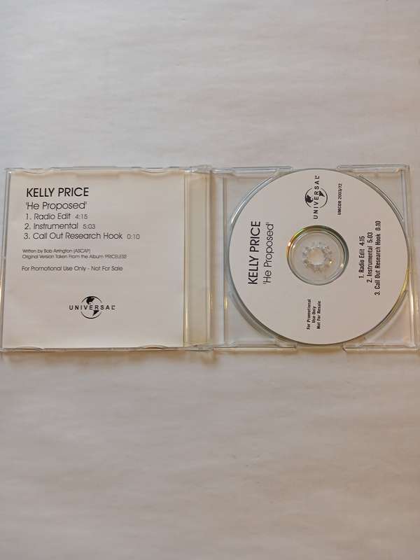 Kelly Price, He Proposed CD single, Promo