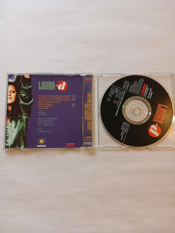 Laura-D, Never Knew Love Like This Before CD single, Belgium