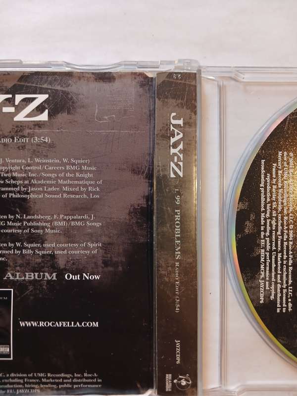 Jay-Z, 99 Problems CD single, EU