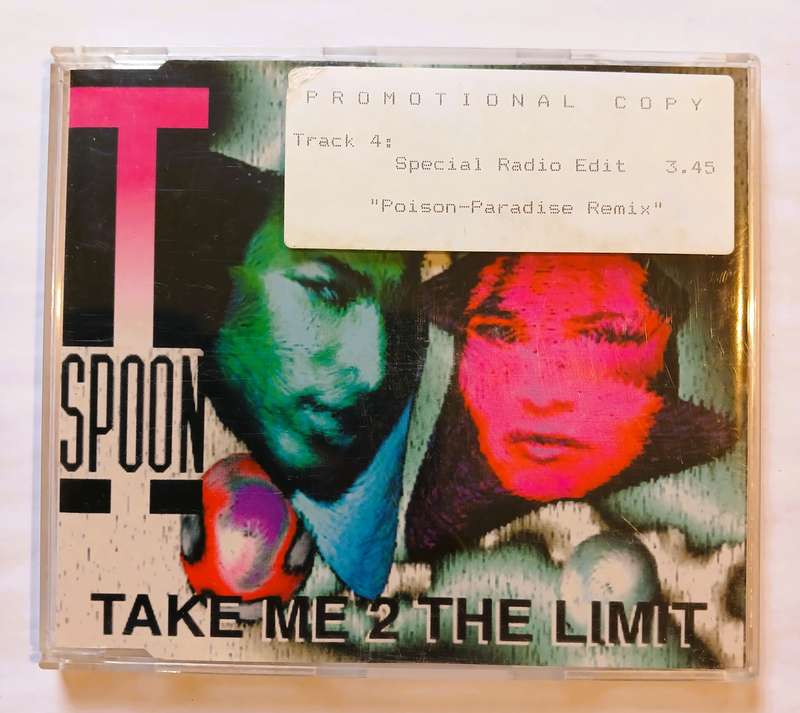T-Spoon, Take Me To The Limit CD single, Netherlands, Promo