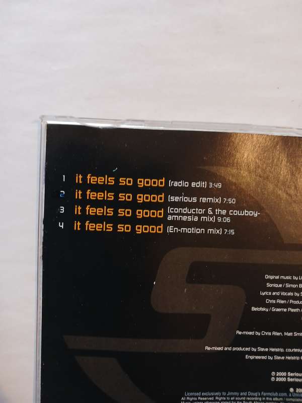 Sonique, It Feels So Good CD single