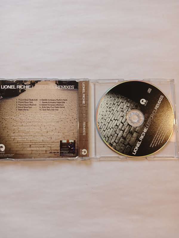 Lionel Richie, Just For You Remixes CD single, Promo, EU