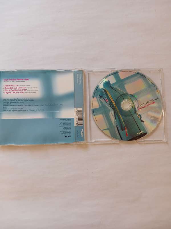 Souvenir D'Italie, Boys and Girls (Fashion Night) CD single, Italy