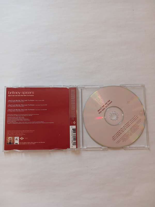 Britney Spears, Don't Let Me Be The Last To Know CD single, EU