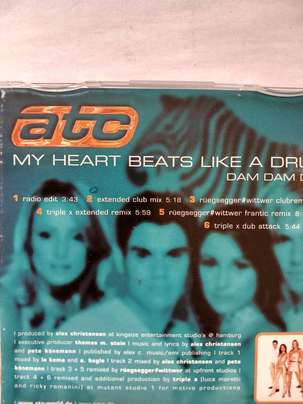 ATC, My Heart Beats Like A Drum Dam Dam Dam CD single, Australia