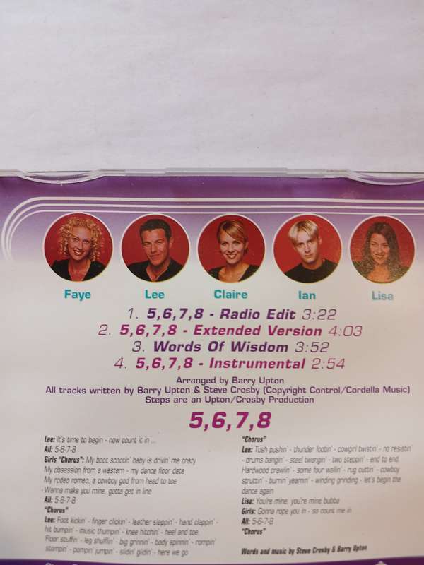 Steps, 5,6,7,8 CD single