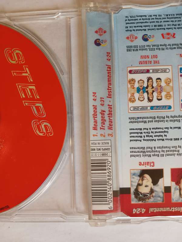 Steps, Heartbeat / Tragedy CD single