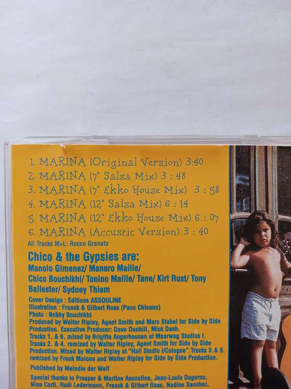 Chico & The Gypsies, Marina CD single, EU