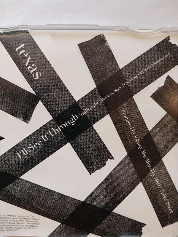 Texas, I'll See It Through CD single, Promo, EU