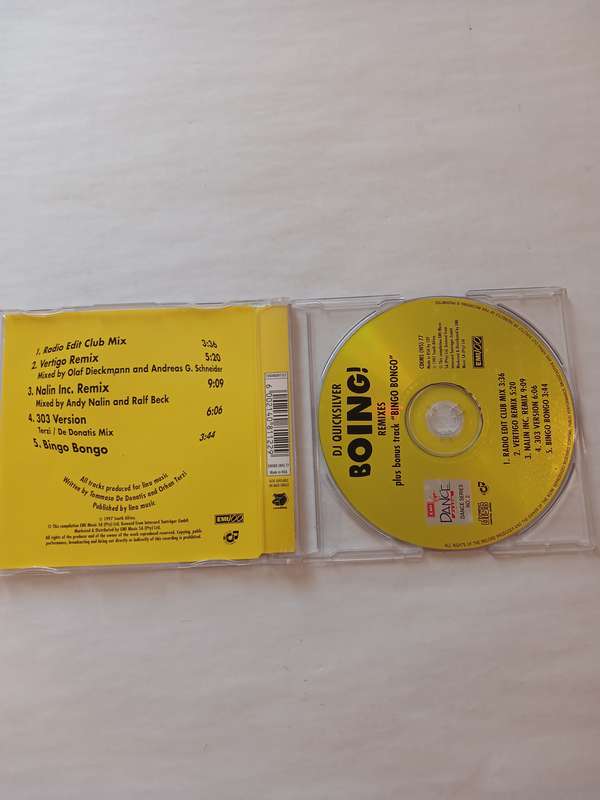 DJ Quicksilver, Boing! Remixes CD single