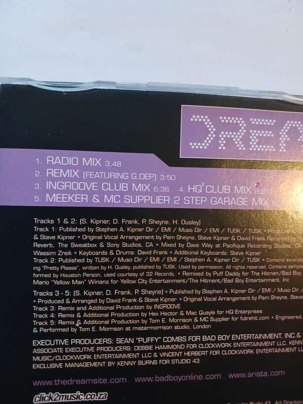Dream, He Loves You Not CD single