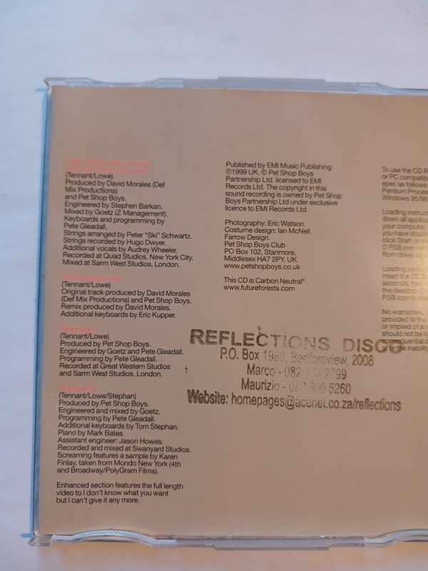 Pet Shop Boys, I Don't Know What You Want But I Can't Give It Any More CD single