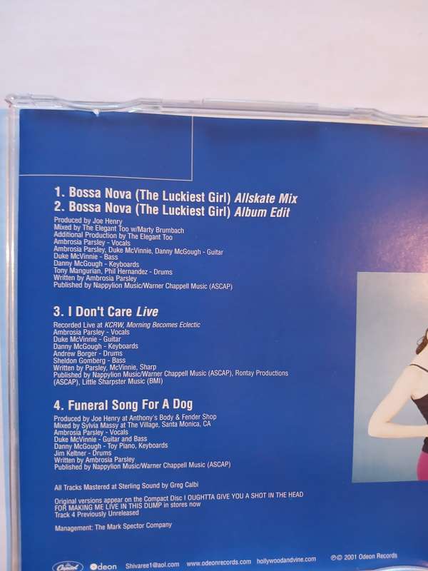 Shivaree, Bossa Nova (The Luckiest Girl) CD single, EU