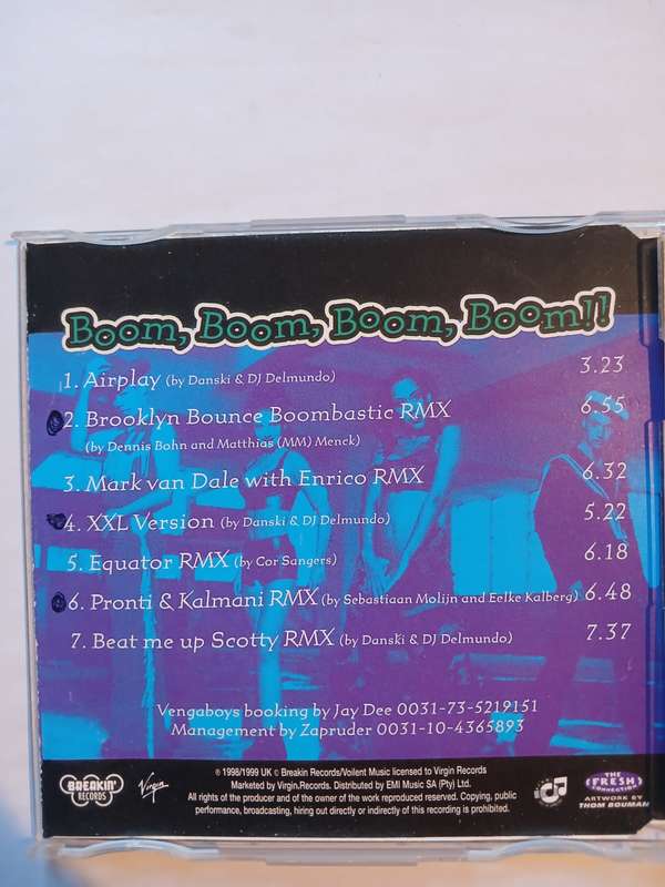 Vengaboys, Boom, Boom, Boom, Boom, CD single