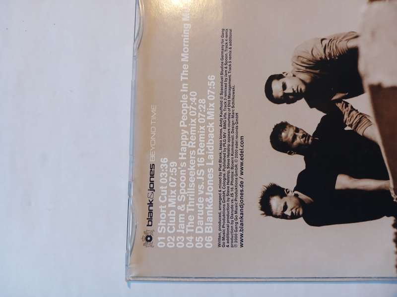 Blank & Jones, Beyond Time CD single, Germany