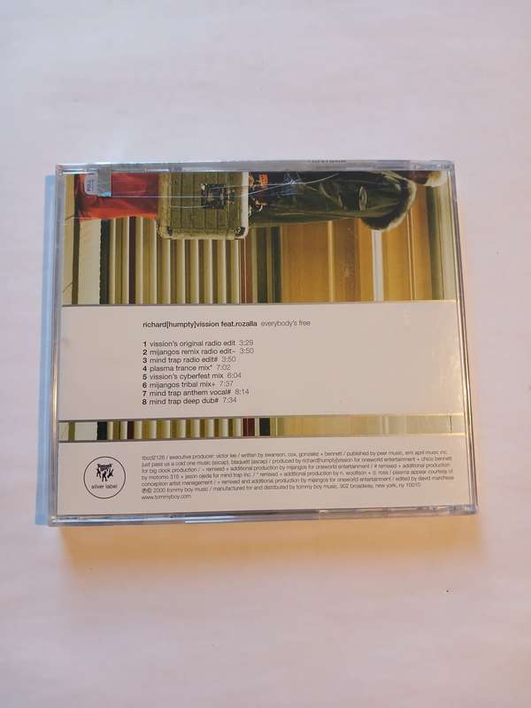 Richard(Humpty)Vission feat. Rozalla, Everybody's Free CD single, US, New