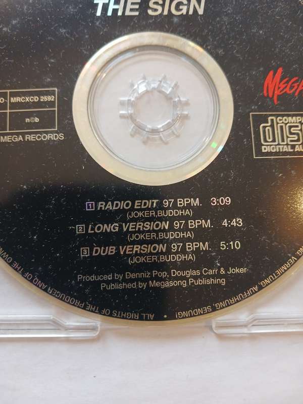 Ace of Base, The Sign CD single, Scandinavia