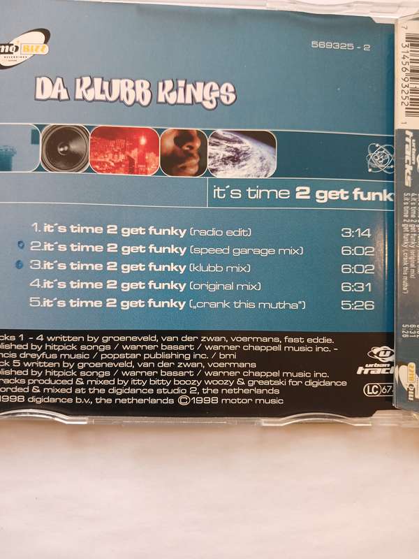 Da Klubb Kings, It's Time 2 Get Funky CD single, EU