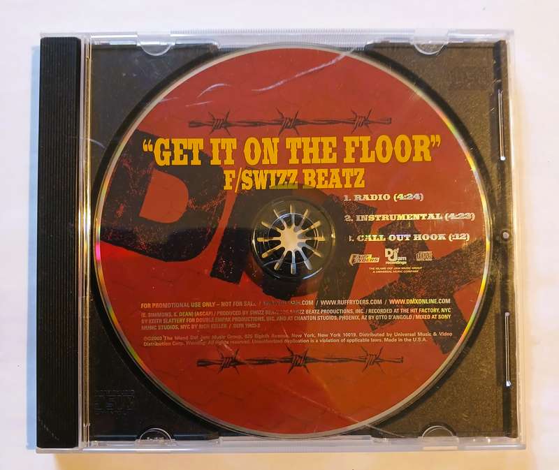 DMX F/Swizz Beatz, Get It On The Floor CD single, US
