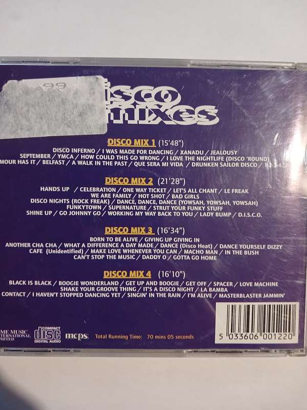 Disco Remixes, The Vision Mastermixers CD, UK