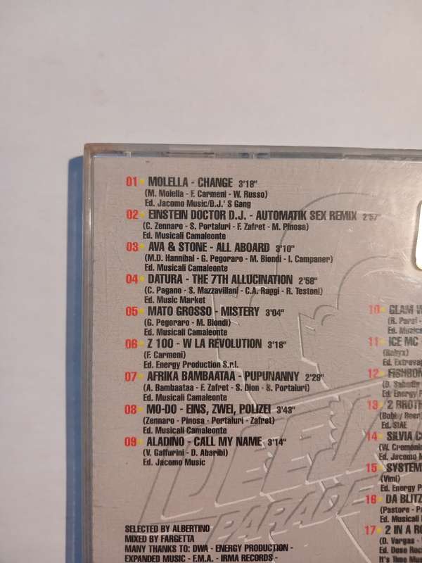 Albertino, Deejay Parade 4, Mixed by Fargetta CD, Italy