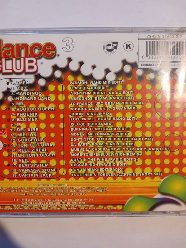 Dance Club 3, Various CD