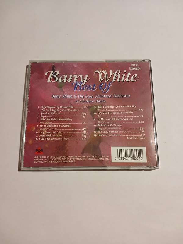 Barry White, Best Of CD, UK