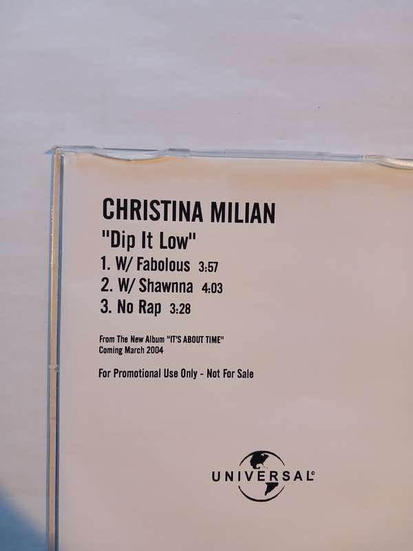 Christina Milian, Dip It Low CD single, Promo
