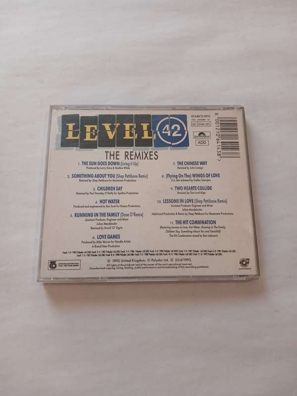Level 42, The Remixes CD