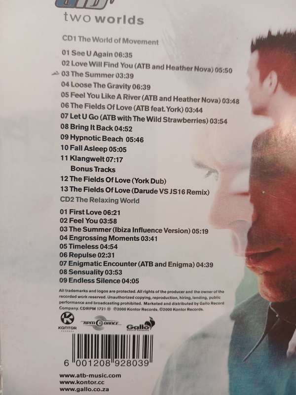 ATB, Two Worlds, 2 x CD