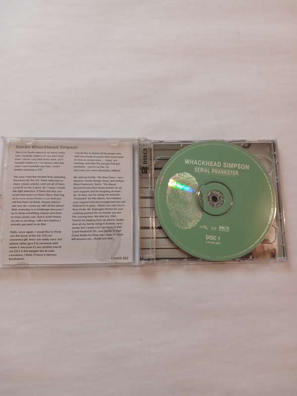 Whackhead Simpson, Serial Prankster, 2 x CD