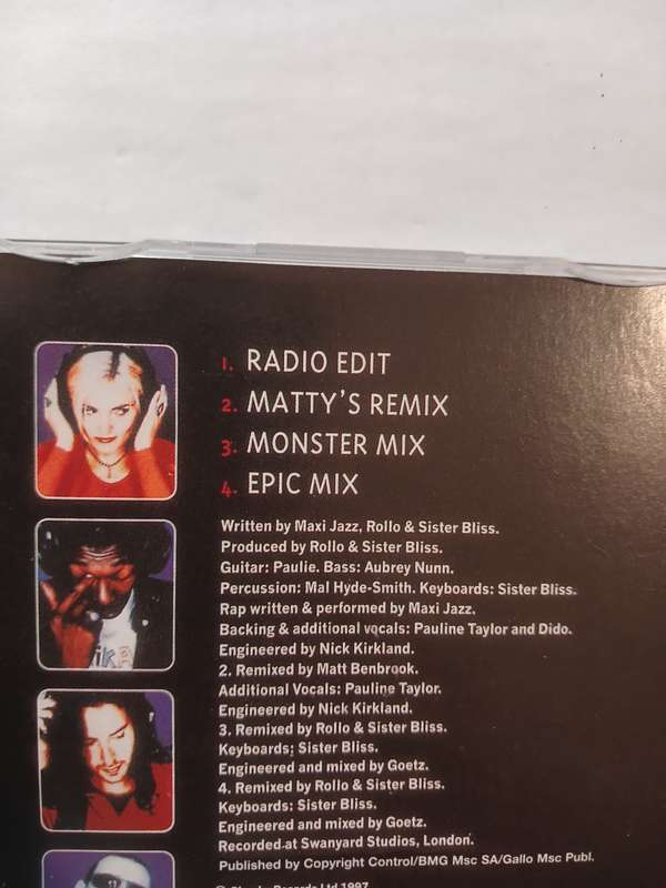 Faithless, Reverence CD single