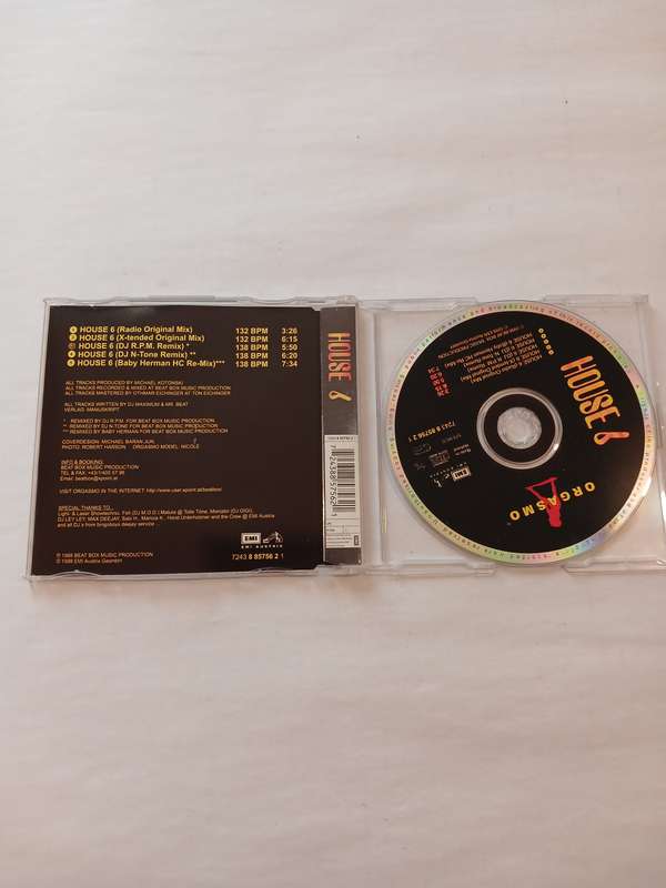Orgasmo, House 6 CD single, Holland